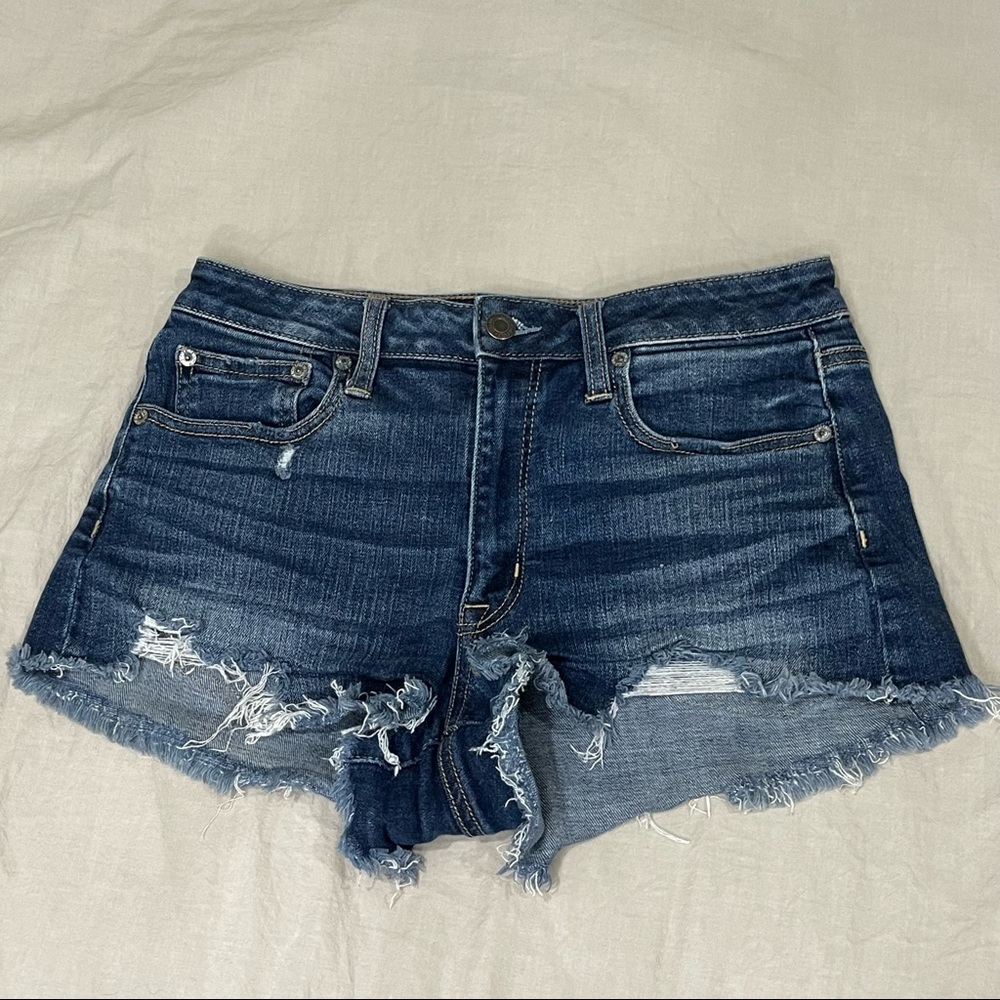 American Eagle Super stretch High Rise Festival Jean Shorts